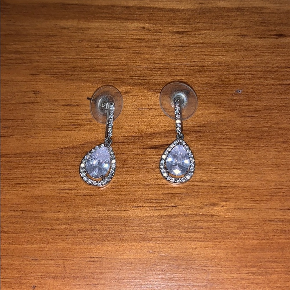 Diamond Dangling Earrings